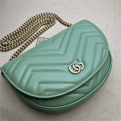 G*u*i gg marmont matelass?? chain mini bag green 746431