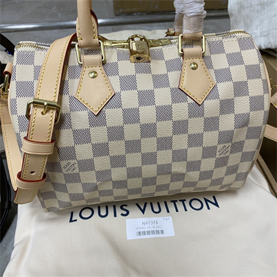 L.V Speedy Bandoulière 25 Damier Azur N41374