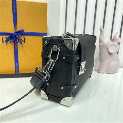 LV Side Trunk MM Grained Calfskin Black M25160