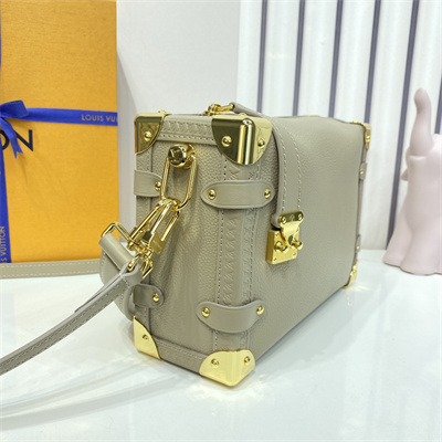 LV Side Trunk MM Grained Calfskin Grey M25072