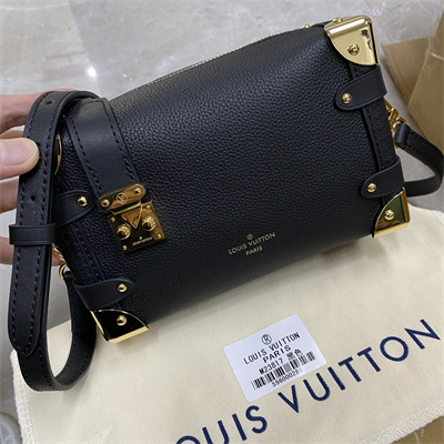 LV Side Trunk PM Bag Grained Calfskin Black M23817
