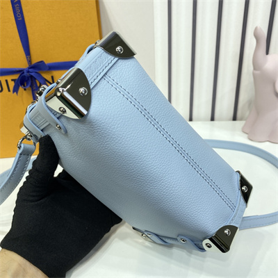 LV Side Trunk PM Bag Grained Calfskin Blue M25067