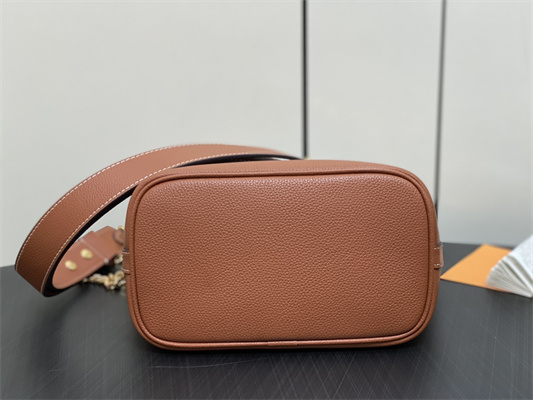 L.V Lock and Walk Grained Calfskin Cognac M24165