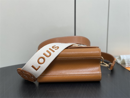 L.V Twist PM Bag With Strap EPI Leather Cognac M24758
