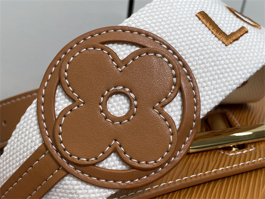 L.V Twist PM Bag With Strap EPI Leather Cognac M24758