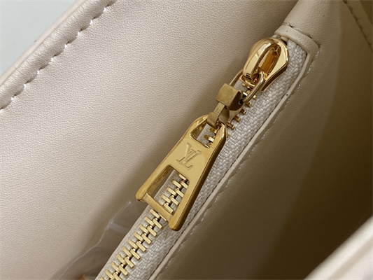 L.V Twist MM Bag With Strap EPI Leather Cream M24765