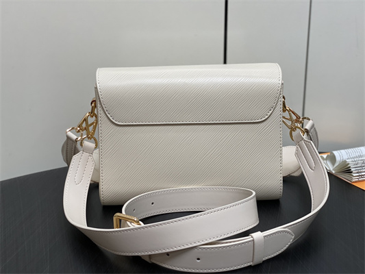 L.V Twist MM Bag With Strap EPI Leather Cream M24765