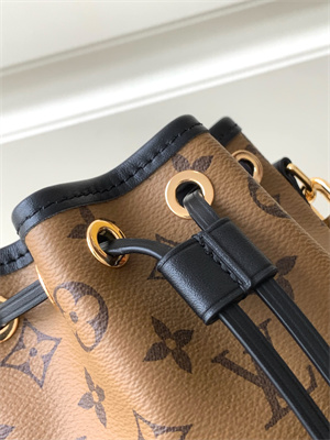 L.V Canoé Bucket Bag In Reverse Monogram Canvas Black M83480