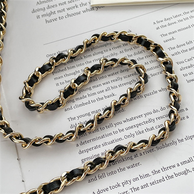 Ch*el clutch with chain lambskin gold tone metal black ap3795