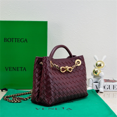 BV Small Andiamo Top handle bag With Chain Lambskin Leather Barolo