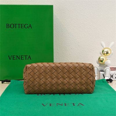 BV Small Andiamo Top handle bag Lambskin Leather Cognac