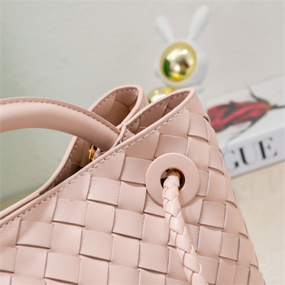 BV Small Andiamo Top handle bag Lambskin Leather Lotus