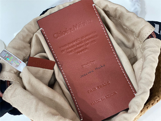 Chloe Small Woody Tote Bag In Nature Fibers 6865