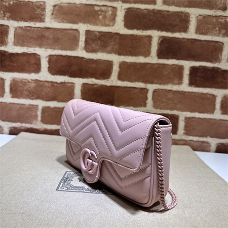 G*u*i gg marmont mini bag with card case pink/white 751526