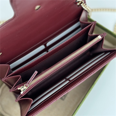 Gu.cci GG Marmont Mini Bag Burgundy 474575