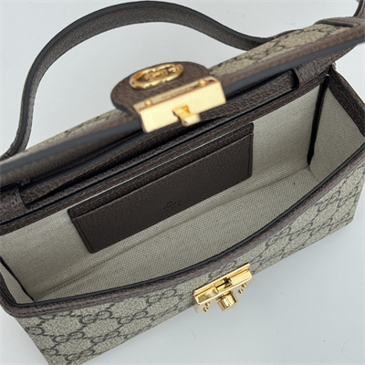gu.cci ophidia mini bag beige and ebony gg S*p*e canvas 772314