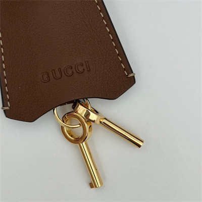 gu.cci padlock small shoulder bag beige and ebony gg S*p*e canvas brown leather trim 811705