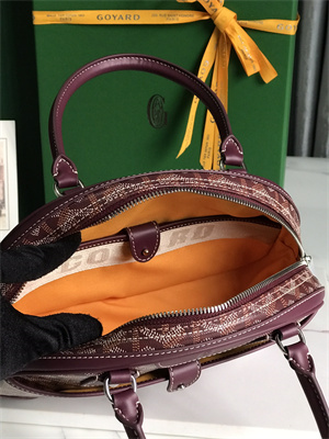 Go*ard saint jeanne medium bowling bag burgundy