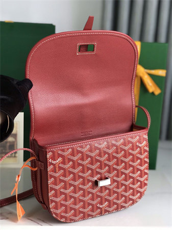 belvedere pm bag Go*ardine canvas & decize taurillon leather red