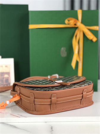 belvedere pm bag Go*ardine canvas & decize taurillon leather black-tan