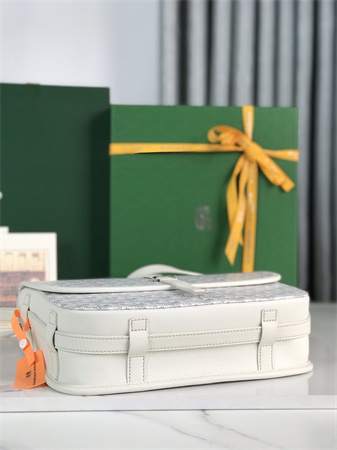 belvedere mm bag Go*ardine canvas & decize taurillon leather white