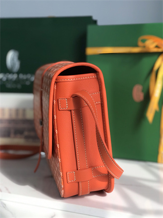 belvedere mm bag Go*ardine canvas & decize taurillon leather orange