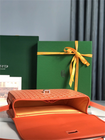 belvedere mm bag Go*ardine canvas & decize taurillon leather orange