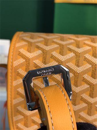 belvedere mm bag Go*ardine canvas & decize taurillon leather yellow