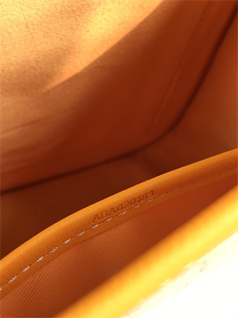 belvedere mm bag Go*ardine canvas & decize taurillon leather yellow