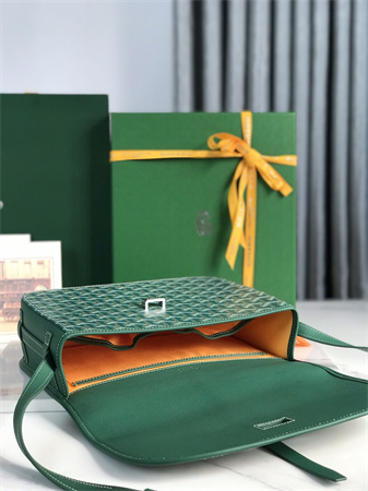 belvedere mm bag Go*ardine canvas & decize taurillon leather green