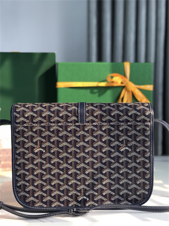 belvedere mm bag Go*ardine canvas & decize taurillon leather navy blue