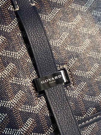 belvedere mm bag Go*ardine canvas & decize taurillon leather navy blue