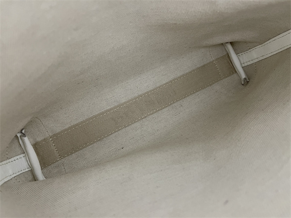 conti pouch Go*ardine canvas&chevroches calfskin white