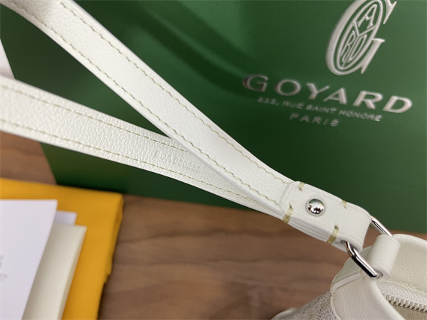 conti pouch Go*ardine canvas&chevroches calfskin white