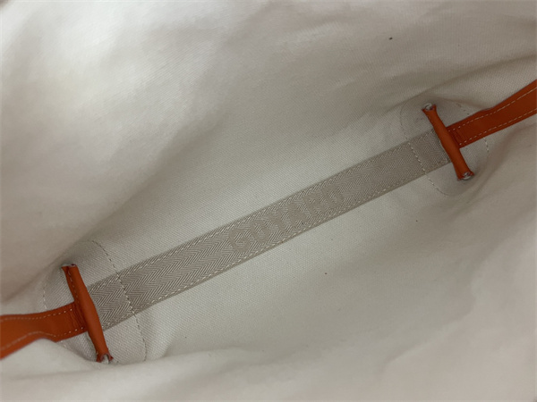 conti pouch Go*ardine canvas&chevroches calfskin orange