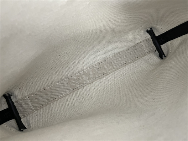 conti pouch Go*ardine canvas&chevroches calfskin black