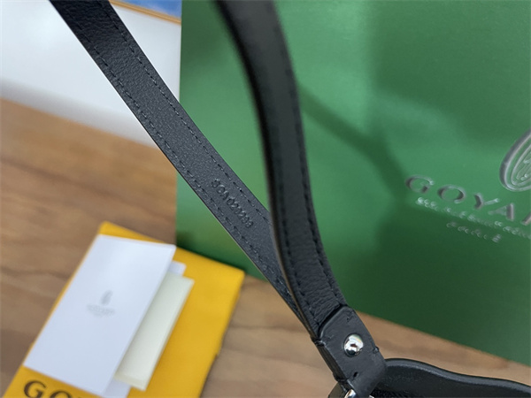 conti pouch Go*ardine canvas&chevroches calfskin black