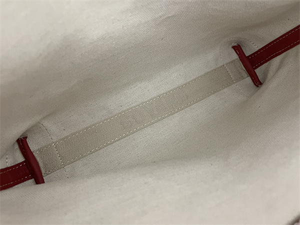 conti pouch Go*ardine canvas&chevroches calfskin red