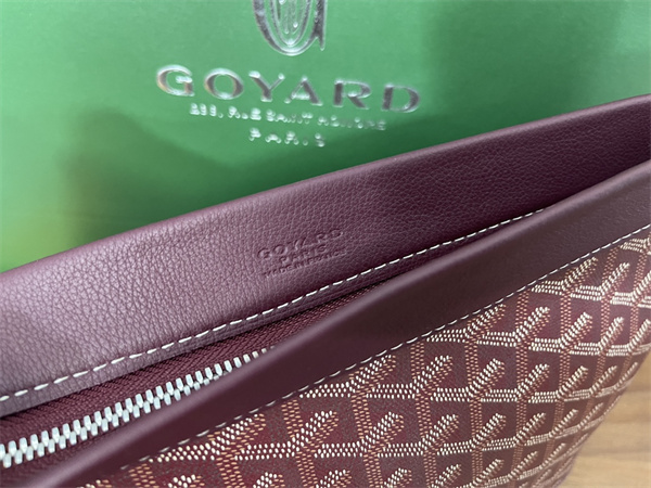 conti pouch Go*ardine canvas&chevroches calfskin burgundy