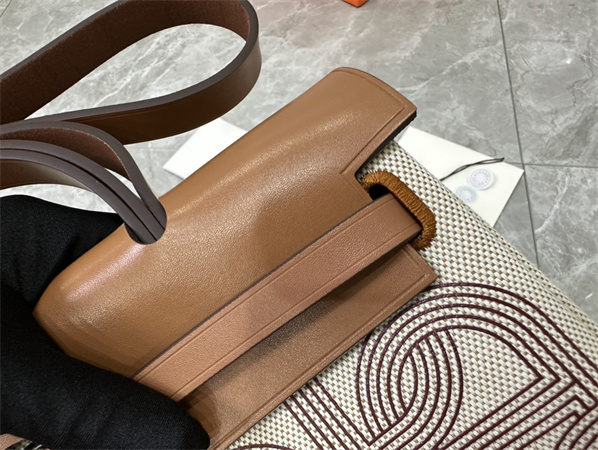 Her.mes Herbag 31 Canvas and Calfskin With Printing