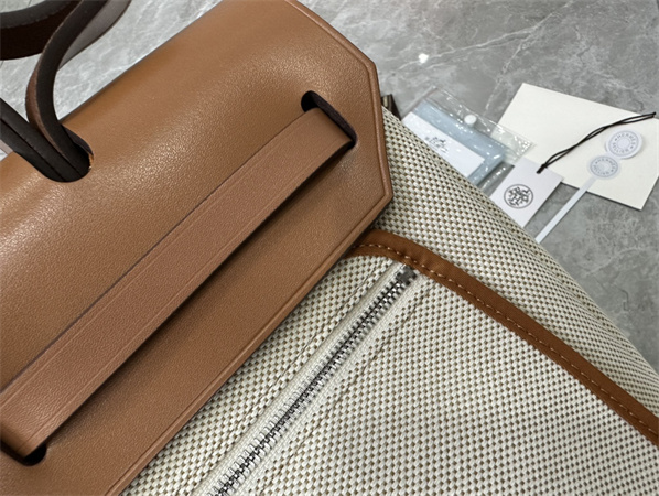 Her.mes Herbag 31 Canvas and Calfskin With Printing