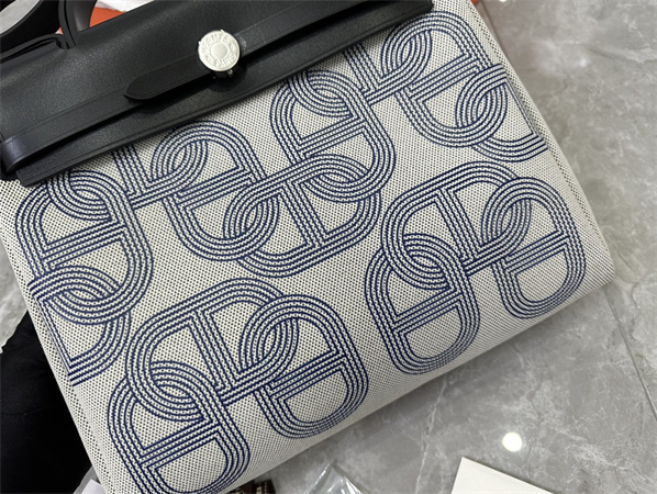 Her.mes Herbag 31 Canvas and Calfskin With Printing