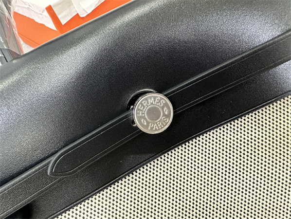 Her.mes Herbag Backpack Canvas and Calfskin