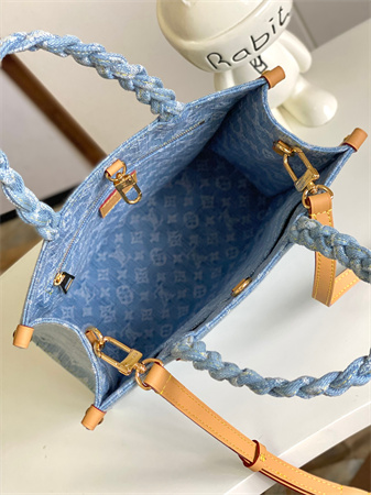 lV By The Pool Let Go PM Monogram Denim Sky Blue M24897