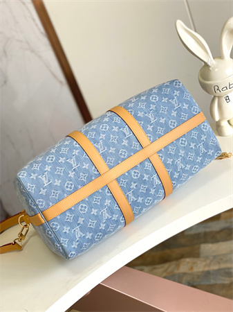 LV Keepall Bandoulière 45 Monogram Denim Sky Blue M25334