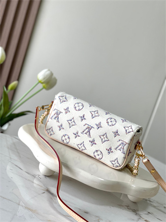 LV Wallet on Chain Ivy Monogram jacquard fabric Multicolor White M83499