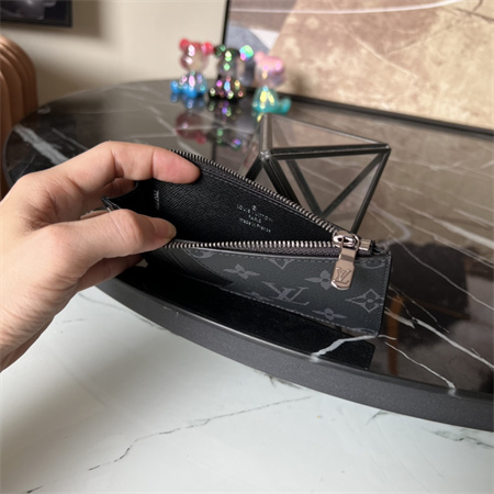 LV Coin Card Holder Monogram Eclipse M64038