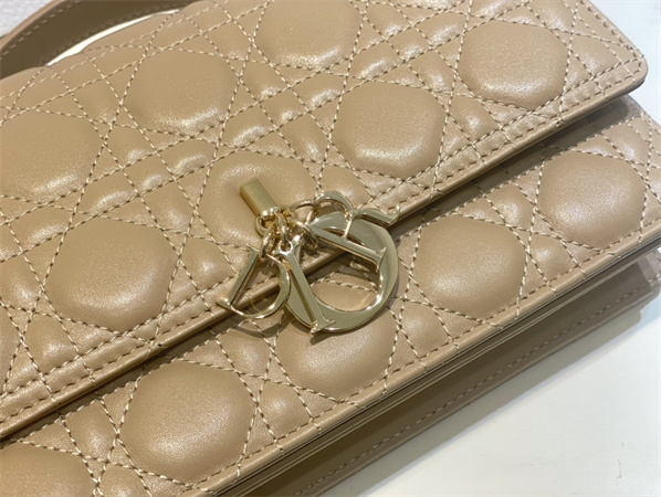 cd miss D*or top handle bag cannage lambskin biscuit