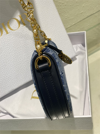 D*orstar callisto bag blue denim D*or oblique jacquard