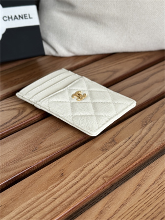 Ch*el card holder grained calfskin/lambskin ap0223